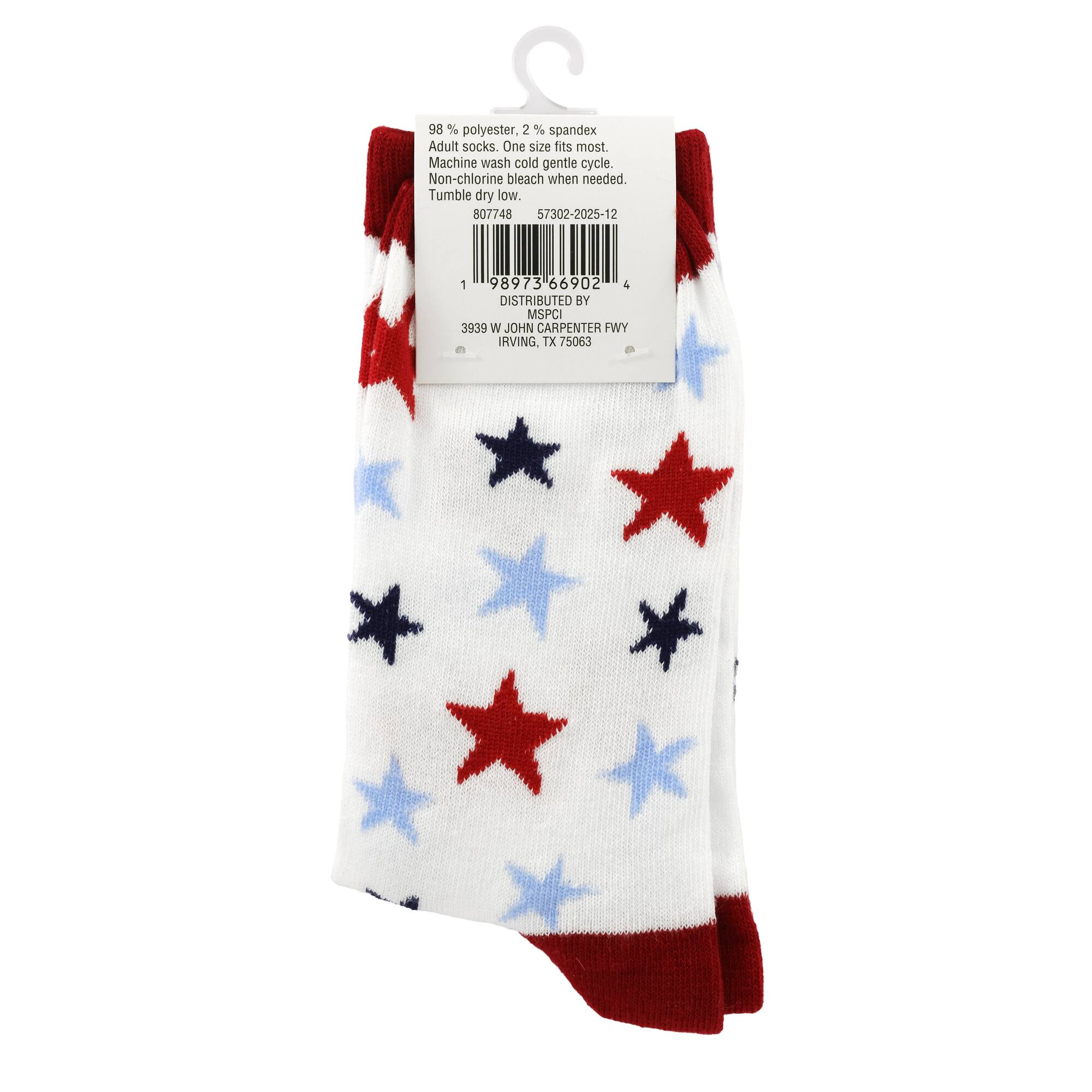 Red, White & Blue Star Crew Socks by Celebrate It™